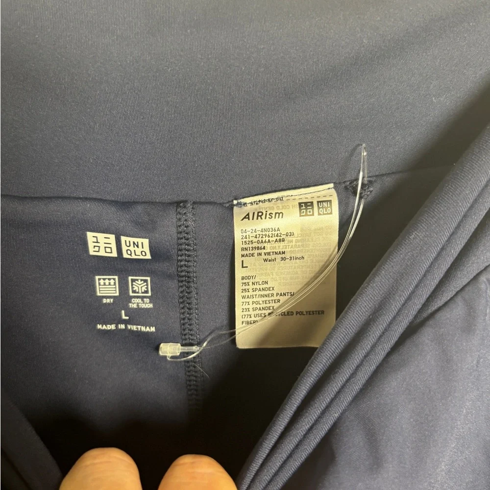 Uniqlo AIRism Navy Blue Skort Women's Size Small Built In Shorts